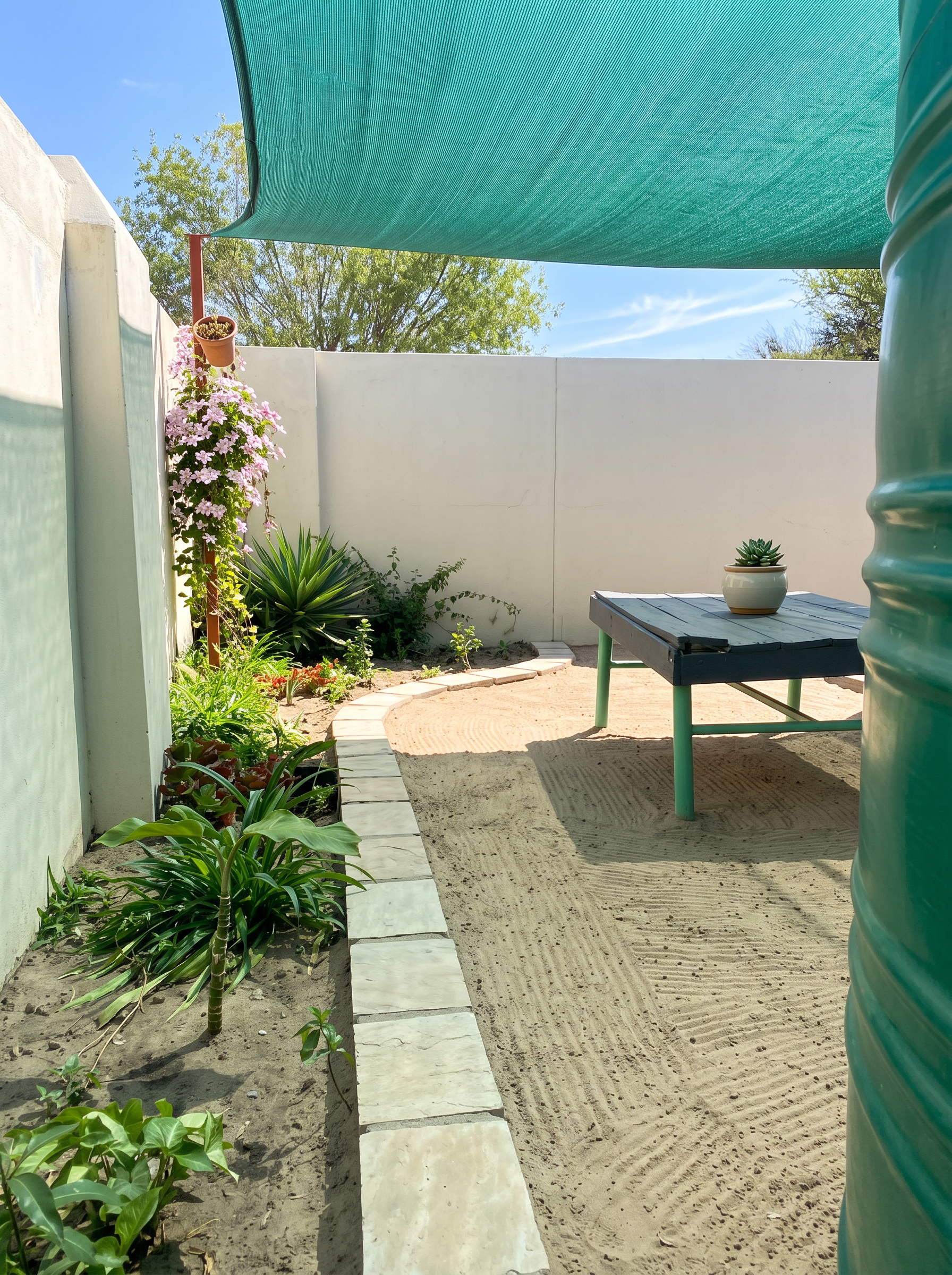 Shaded Garden Area